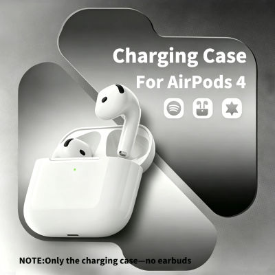 Accesorios de repuesto para auriculares, estuche de carga para AirPods 4, USB-C y carga inalámbrica, caja de carga de repuesto con indicador LED