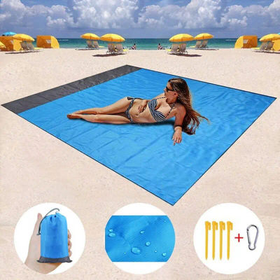 Estera de playa impermeable para Picnic, manta sin arena para acampar al aire libre, tienda de campaña, cubierta plegable, ropa de cama, 200x210cm