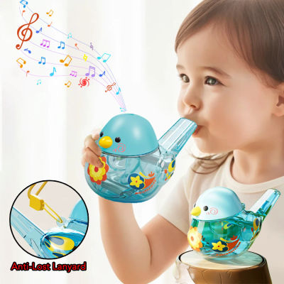 La llamada del pájaro para bebés Silbato de pájaro acuático para bebés Los juguetes para niños pueden agregar agua al silbato para entrenar juguete instrumento Musical