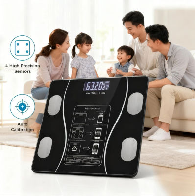 Báscula de grasa corporal inteligente báscula de salud Bluetooth báscula de peso Digital LED inalámbrica analizador de composición corporal prueba de báscula de grasa corporal