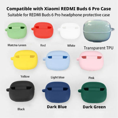 Funda de silicona de color sólido para Redmi Buds 8 Pro, funda protectora suave para auriculares Bluetooth, carcasa protectora para Redmi Buds 8