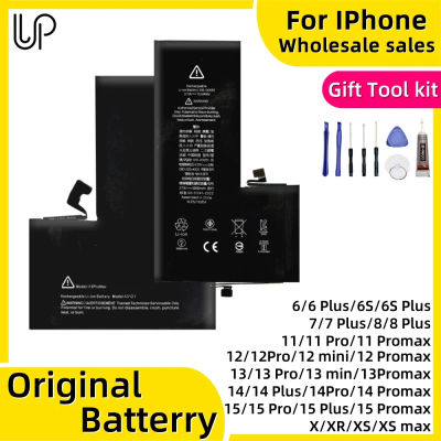 Batería Original de Repuesto para Teléfono Celular, para iPhone 6s, 7Plus, 8, 11mini, 12, 13, 14Plus, 15, con Herramientas para Batería de Teléfono Móvil