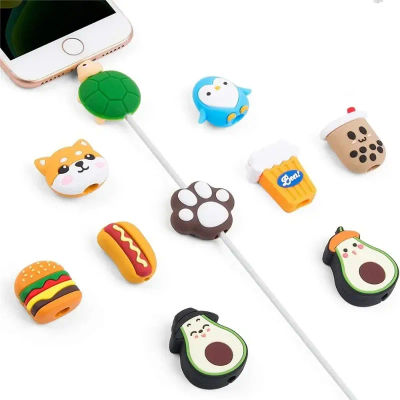 Protector de enchufe de cargador para iPhone, cubierta protectora de Cable USB, enrollador de Cable, protector de Cable resistente a mordeduras, 1 ud.