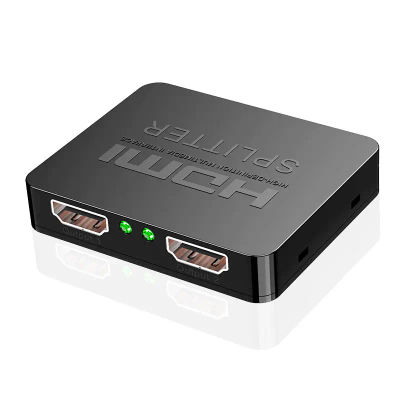 Divisor HDMI 4K, distribuidor de vídeo HDMI 1x2, amplificador de interruptor 1 en 2 salidas, pantalla Dual 1080P para PS3, PC, portátil, Monitor, proyector