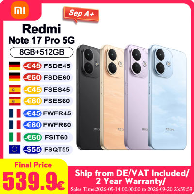 Versión Global Redmi Note 17 Pro 5G NFC Teléfonos Celulares Pantalla AMOLED de 6.83" 1.5K con Sistema de Imagen Ultra-Claro Batería de 8340mAh Carga Rápida de 67W