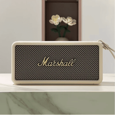 Marshall MIDDLETON Altavoz Bluetooth portátil, IP67 impermeable a prueba de polvo, larga duración de reproducción, sonido estéreo, altavoz de viaje al aire libre