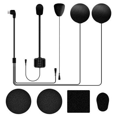Altavoz con micrófono, compatible con el casco de moto Fodsports FX2, FX10C, y con el sistema de comunicación Bluetooth integrado.