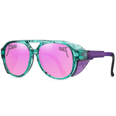 Gafas de Sol Punk, Gafas de Sol Steampunk, PITS OCTAL VIPERS TRABEC, Gafas Deportivas para Senderismo y Ciclismo, Gafas Retro Vintage, Gafas de Béisbol