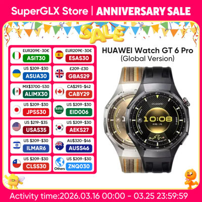 Versión global HUAWEI Watch GT 6 Pro 46 mm Smartwatch Pantalla AMOLED de 1,47 "GPS Llamada Bluetooth Compatible con iOS y Android NFC
