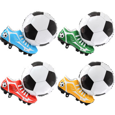 Globos de Aluminio con Forma de Balón de Fútbol y Zapatos - Decoraciones para Fiestas de Cumpleaños con Temática Deportiva, Artículos para Baby Shower