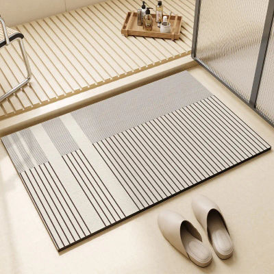 Alfombra de baño VIKAMA, tapete absorbente de diatomita para el inodoro, alfombra de entrada, felpudo para la entrada