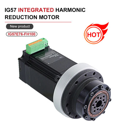 Motorreductor de alta precisión integrado con accionamiento armónico HANPOSE NEMA23 IG57 para juntas de robot, integración de accionamiento de circuito cerrado.