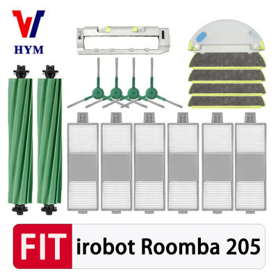 Repuestos para Aspiradora iRobot Roomba 205 DustCompactor Vac / Combo: Cepillo Principal, Cepillo Lateral, Filtro HEPA, Paño de Limpieza, Bolsa para Polvo