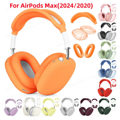 Para 2024 AirPods Max2 nueva funda protectora para auriculares 3 en 1 funda de silicona TPU transparente antiarañazos para Airpods Max2 Protector