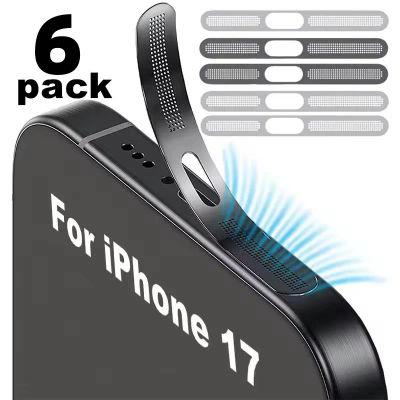Pegatina de red de Metal a prueba de polvo para iPhone 17 Pro 17Pro Max, auricular, orificio para altavoz, Protector de malla antipolvo para iPhone 17