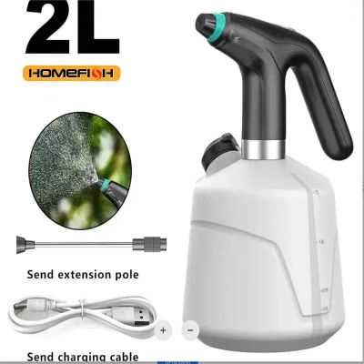 HOMEFISH - Pulverizador Eléctrico de Plantas de 2L, Rociador Automático de Agua, Nebulizador USB, Pulverizador Eléctrico Desinfectante, Máquina de Riego para Plantas