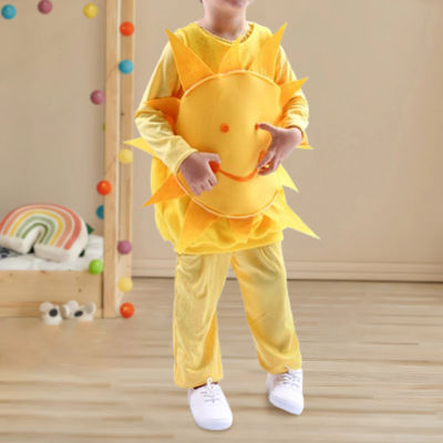 Disfraz de sol para niños, disfraces ligeros de sol, accesorios de vestir para fiesta de disfraces con temática de sol de dibujos animados, Carnaval
