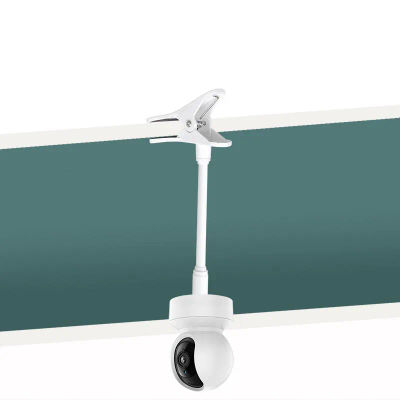 Abrazadera de cámara Flexible portátil, soporte para Monitor de bebé, soporte para cámara, Monitor de cámara web, Base de soporte Flexible sin perforaciones con Clip