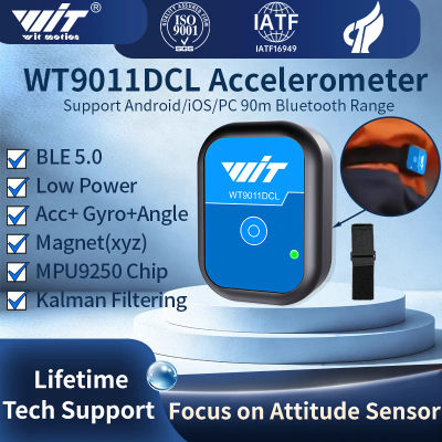 Sensor de Acelerómetro Bluetooth 5.0 con Rango de 50m, Giroscopio WT9011DCL, Sensor de Ángulo, Brújula Electrónica, Magnetómetro, Inclinómetro