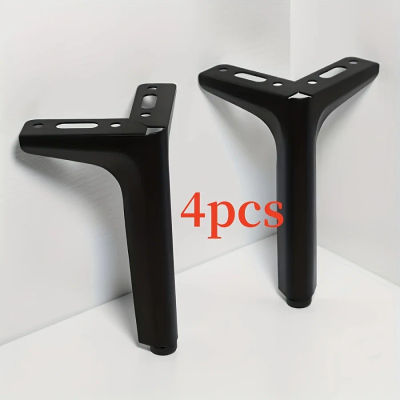 4 Patas Metálicas para Sofá, Semicirculares, de Tres Puntas, Soportes para Muebles, Patas para Gabinetes, Mesas, Mesitas de Noche, Herrajes