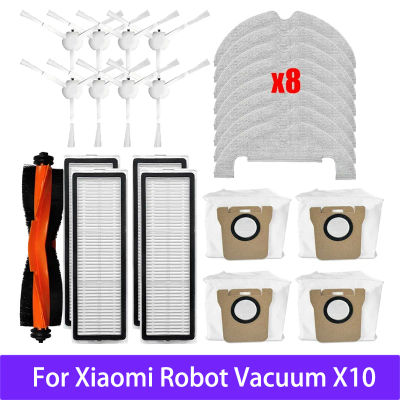 Accesorios para Robot aspirador Xiaomi X10, piezas de repuesto de Cepillo Lateral principal, filtro Hepa, paño de mopa, bolsa de polvo