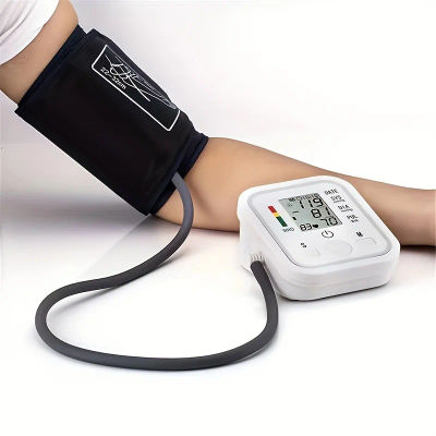 Monitor de presión arterial de brazo médico, esfigmomanómetro de reproducción para personas mayores, titansiímetros digitales de medición precisa