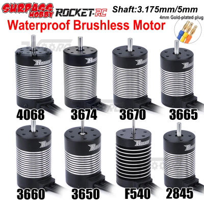 Surpass Hobby Rocket 2845 F540 3650 3660 3665 3670 3674 4068 Motor sin escobillas impermeable para 1/10 1/12 RC coche Robot WLtoys 12428