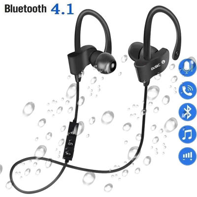 Auriculares Bluetooth Auriculares inalámbricos Música impermeable Auriculares deportivos Bluetooth Auriculares estéreo con graves con micrófono para todos los teléfonos inteligentes