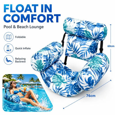 Silla inflable resistente para piscina, 1 unidad, asiento inflable para adultos, para lago, playa, patio trasero, fiestas, muebles de exterior, uso en verano
