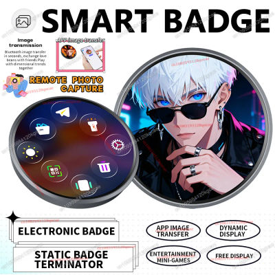 Nuevo Pin Digital Inteligente con Pantalla Dinámica HD, Pin Bluetooth con Diseño de Anime, Control por Aplicación para Fotos y Animaciones, Pines Inteligentes