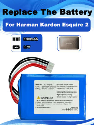 CP-HK03 3.7V 3200mAh GSP 805070 Batería de repuesto para altavoz inalámbrico Bluetooth Harman Kardon Esquire 2 + herramientas