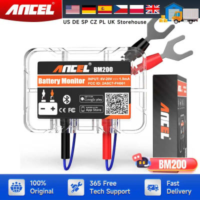 ANCEL BM200 Monitor de batería de 12V inalámbrico Bluetooth Auto batería salud aplicación monitoreo probador de batería herramientas para Android IOS