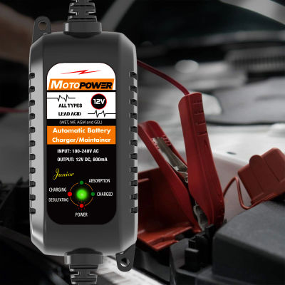 Mantenedor inteligente automático del cargador de batería de la motocicleta del coche de 12V 800mA