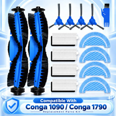 Repuesto para Cecotec Conga 1090 1790 Titanium Ultra Robot repuestos de aspiradora accesorios Cepillo Lateral principal filtro Hepa trapo de fregona