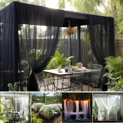 Red de Jardín Multifuncional, Red de Protección Contra Mosquitos y Pájaros, Red de Protección para Plantas, para Terraza, Patio Trasero, Porche, Decoración de Bodas en Interiores