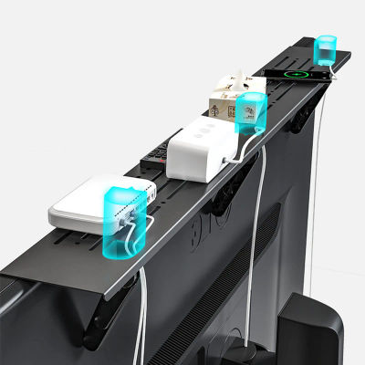 Estante plegable para Monitor de ordenador, decodificador de TV, soporte para pantalla de Monitor, enrutador, soporte remoto, almacenamiento, estante superior para TV