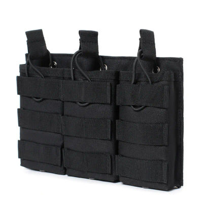 Bolsa Táctica para Cargadores de Nailon 1000D para Airsoft AK 5.56mm M4 AR, Accesorios de Caza, Bolsa para Cargadores Simple/Doble/Triple