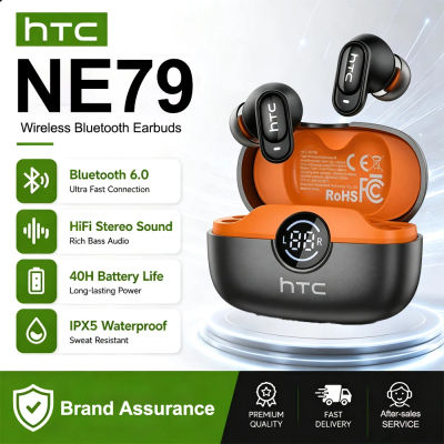 Auriculares HTC NE79 con Traducción en Tiempo Real, Bluetooth, Música HiFi, Llamadas HD, Reducción de Ruido, Auriculares Inalámbricos con Pantalla LED y Micrófono