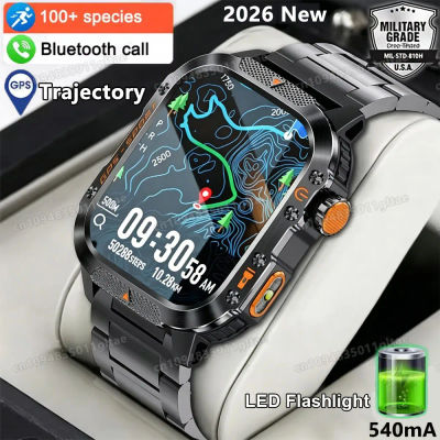 Reloj Inteligente Militar Resistente 2026 con GPS, Llamadas Bluetooth, Monitoreo de Salud, Deportivo, Resistente al Agua 5ATM, para Hombre, Similar al HW12