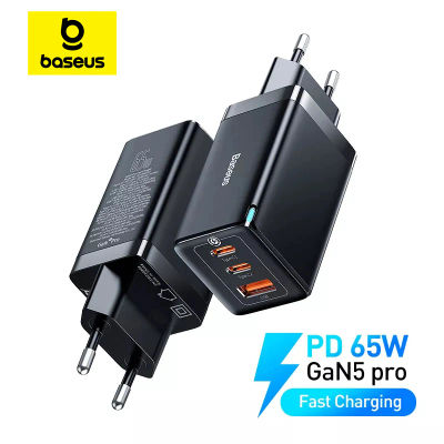 Baseus 65W GaN5 USB tipo C cargador adaptador de teléfono mejorado cargador para iPhone 15 14 13 QC3.0 PD carga rápida para Xiaomi portátil
