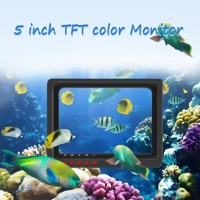 Kit de Cámara con Monitor SY5A 4K de 5 Pulgadas con DVR, Cámara de Pesca Submarina Portátil con Cable de 20M y Visión Nocturna para Pesca en Mar/Río/Hielo