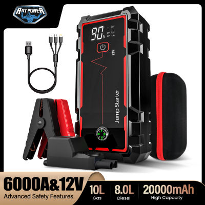 AntPower 20000mAh 12V arrancador de batería de coche cargador portátil gasolina diésel dispositivo de arranque automático refuerzo arrancador de emergencia