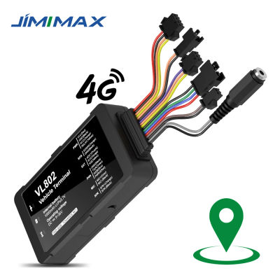 Rastreador de vehículos JIMIMAX VL802, localizador GPS 4G, dispositivo de seguimiento Bluetooth bidireccional para gestión de flotas de coches, aplicación antirrobo