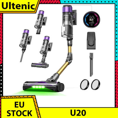 Aspiradora inalámbrica Ultenic U20, succión de 55.000 Pa, depósito de polvo de 1,5 L, tiempo de funcionamiento de 60 minutos, varilla flexible de 65 cm, filtración de 7 etapas
