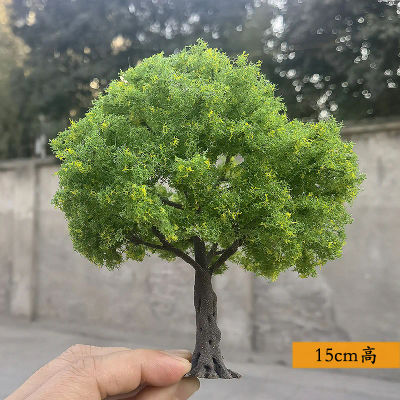 Árbol de micro paisaje simulado de gran venta, modelo de árbol verde para mesa de arena, planta a escala G/HO/N, material para maquetas de trenes y ferromagnetismos.