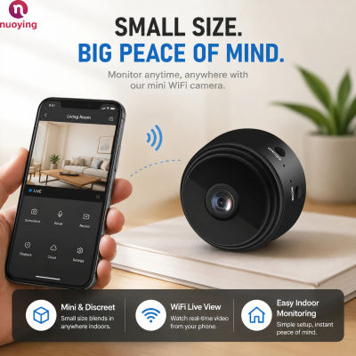 Cámara de Seguridad IP WiFi HD 1080P para Interiores, Monitor de Vigilancia Inalámbrico para el Hogar con Función de Audio, Dispositivo de Monitoreo y Protección de Video para el Hogar