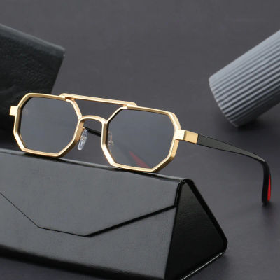 Nuevas Gafas de Sol Cuadradas Vintage para Hombre y Mujer, Gafas de Sol Rectangulares, Gafas de Sol Poligonales para Hombre y Mujer