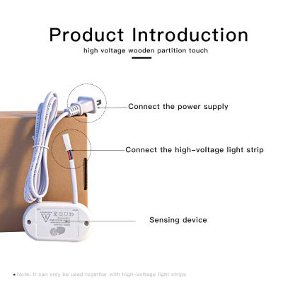 Interruptor Táctil LED AC 110V-220V, Puede Penetrar en Madera de 40 mm de Espesor, Adecuado para Interruptores Empotrados en Muebles