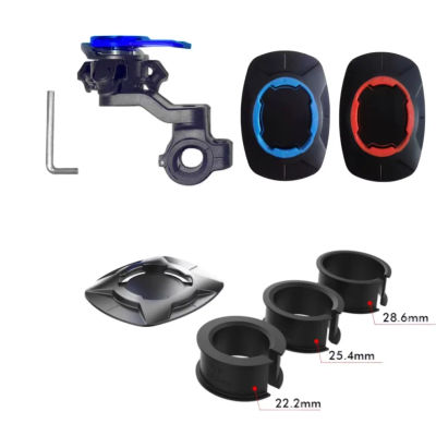 Soporte para Teléfono Móvil para Manillar de Motocicleta, 360 Grados ° Soporte Giratorio para Bicicleta, Soporte de Navegación de Seguridad, Soporte Antivibraciones para Teléfono Móvil
