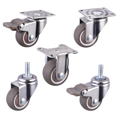 4 ruedas para muebles 360. ° Rueda silenciosa de goma suave y pesada Universal giratoria para plataforma, carrito, silla, Accesorios para el hogar